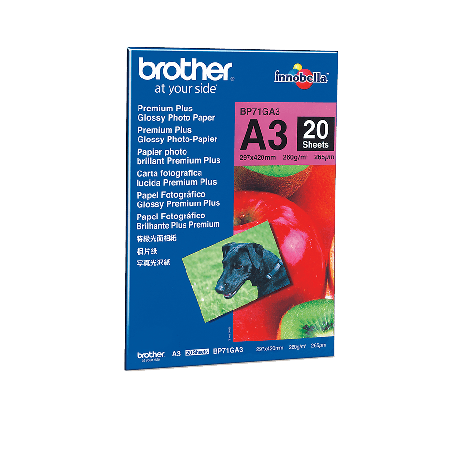 Brother original BP71GA3 blankt fotopapper A3